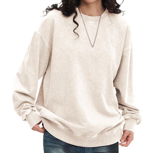 2025 produit incroyable décontracté Streetwear goutte épaule chiffres respirant écologique sweats à capuche tricoté sweat pour les femmes - Product Image 4