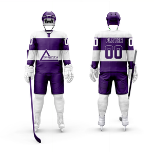 Maillot de hockey sur glace personnalisé, uniforme d'équipe respirant et durable, vêtements de sport par sublimation, fabricant OEM ODM en gros - Product Image 2