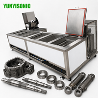 YUNYISONIC Machine de Nettoyage Ultrasonique Électrique Multi-Réservoirs 28/40kHz 110 Gallons pour Fixations de Précision et Dégraissage – Neuve d'Usine