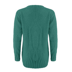 Pull court tricoté pour femmes Design tendance Pull femme confortable avec encolure ronde Pull d'hiver Pull - Product Image 4