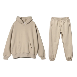 Sudaderas con capucha de algodón 100% de alta calidad de gran tamaño 500G estampado polar Streetwear sudaderas con capucha en blanco pantalones de chándal hombro gota Sudadera con capucha para hombres - Product Image 4