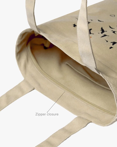 Sac de courses en coton écologique avec design imprimé personnalisé et poignée intégrée - Product Image 2