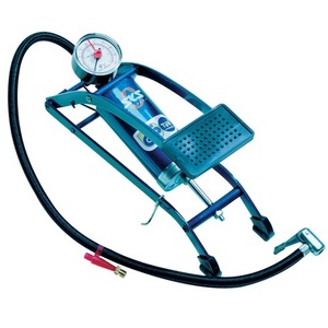 Pompe à vélo monocylindre 5 bars, pompe à air à pied avec manomètre - Product Image 1