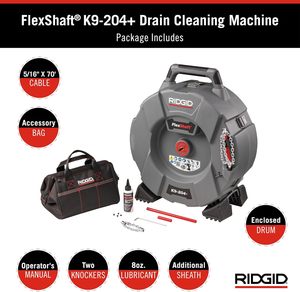 AMJET & RIDGID K9-204 de nettoyage de plomberie souterraine Outils d'entretien de drain Ridgid <span class=keywords><strong>Câble</strong></span> d'égout de qualité professionnelle - Product Image 5