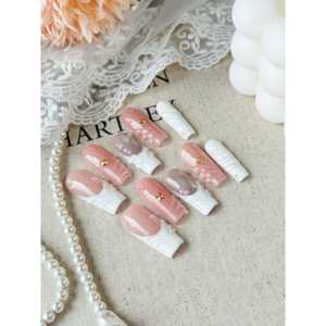 Autocollants pour ongles Starlit Veil, art de l'ongle scintillant, pour embellir le vernis à ongles - Product Image 1