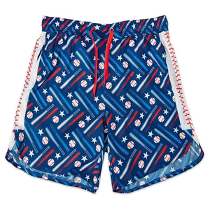 Vente en gros de shorts de basketball personnalisés pour hommes vêtements de sport d'équipe de baseball respirants avec style d'ensemble de sublimation en maille ample - Product Image 6