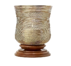 Portavelas Vintage con parrilla de alambre de metal en la parte superior Color y tamaño personalizados para el hogar y la decoración de Navidad - Product Image 5