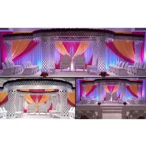 Dreamy Palazzo Pillar Wedding Mandap NZ Hindu Crystal Palazzo Wedding Mandap France最新のウェディングPalazzo Pillar Mandap German