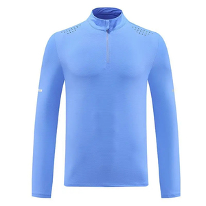 Vêtements de sport pour hommes Chemise de compression à manches longues Séchage rapide Sans couture Gym Fitness Training T Shirt OEM Logo personnalisé disponible - Product Image 6