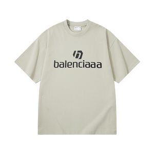 Promosyon 300gsm 100% pamuk boy erkek mektubu 3D silikon damla omuz T-Shirt egzersiz temel T Shirt Tops - Product Image 6