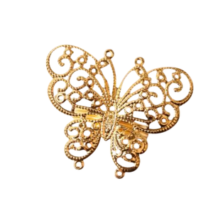 Porte-mouchoirs décoratif de table Design classique à double cœur Rond de serviette en or Porte-serviettes en métal de qualité supérieure Prix le plus bas - Product Image 3