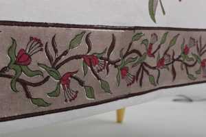 Wedding <b>Tablecloth</b> Salmon Pink Sage Green Delft Blue Indian Hand Block Printed <b>Tablecloth</b> Table Cover Linen Set - Product Image 4