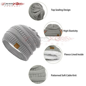 Thick Knit Beanie <b>Hat</b> For <b>Men</b> Casual Slouchy Style <b>Hat</b> Ideal For Cold Weather Days Warm <b>Wool</b> Blend Beanie - Product Image 5