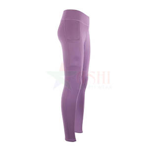 Leggings de Equitación para Mujer, Cintura Media, Color y Logotipo Personalizables, Impermeables, Resistentes al Viento, Spandex/Poliéster, Sin Costuras - Product Image 1