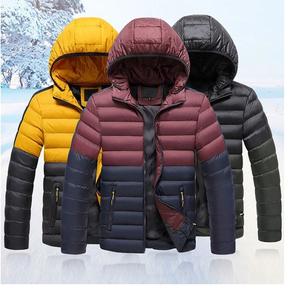 Veste matelassée réversible à capuche pour homme avec logo personnalisé Parka d'hiver en toile remplie de coton épais Fournisseur BD - Product Image 4
