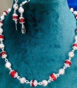 Pendientes de Aro Plateados de Diamantes, Conjunto de Pulsera, Joyería de Aleación de Cobre Estilo Punk para Bodas, Pendientes de Moda de 24 Horas - Product Image 6