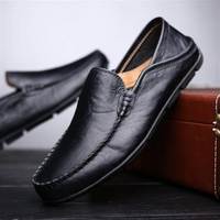 Chaussures de sécurité en cuir véritable à lacets pour hommes, printemps/automne/hiver, décontractées, confortables, semelle en caoutchouc souple, imperméables, éclairées