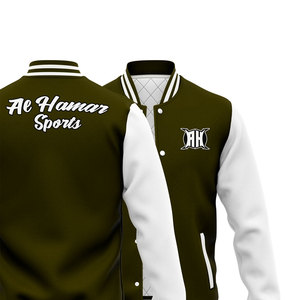 Chaqueta Unisex de Lona Premium con Parches de Béisbol, Estilo Letterman, para Exteriores, Personalizable OEM, Venta al por Mayor, Precio Razonable, Primavera - Product Image 2