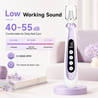 Taladro Eléctrico Portátil Profesional OEM ODM de Bajo Ruido para Uñas, 10000 RPM, Recargable, Batería de 1500mAh, Pantalla Digital