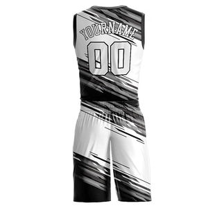 Nouveau design 100% polyester uniforme de basket-ball respirant vêtements d'équipe d'entraînement bas quantité minimale de commande et bas prix top demande ensemble de vêtements de sport - Product Image 5