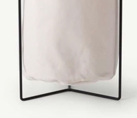 Panier de rangement en toile blanche de haute qualité avec cadre unique pour la cuisine et le stockage des aliments en gros disponible