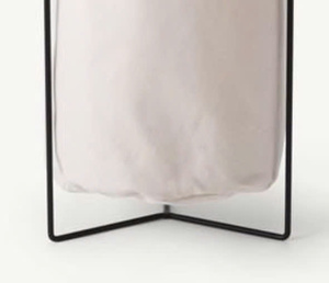 Cesta de almacenamiento de lona blanca de alta calidad con marco único para uso en la cocina y almacenamiento de alimentos al por mayor disponible - Product Image 2