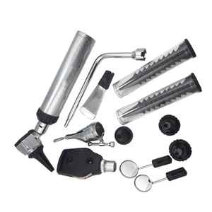 Nuevo Set de Diagnóstico Manual con Otoscopio y Oftalmoscopio LED para Uso Humano y Veterinario, de Acero - Product Image 2