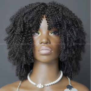 Extensiones de cabello vietnamita crudo Natural Real 100%, peluca frontal de encaje de cabello humano virgen de estilo rizado Remy de alto grado, trama única - Product Image 1