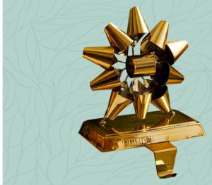 Soporte para medias de aluminio y hierro de diseño elegante, soporte para medias de estilo moderno de níquel para decoración de Navidad, decorativo hecho a mano - Product Image 3