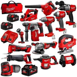 Kit d'outils hybrides Makita LXT1500 18 volts de qualité industrielle/bricolage avec laser de ligne et point, 15 outils, garantie de 3 ans, prêt à l'emploi - Product Image 2