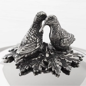 Cacerola de Acero Inoxidable con Acabado Plateado Premium y Tapa con Diseño de Pájaro, Perfecta para Cenas de Lujo y Regalos - Product Image 5