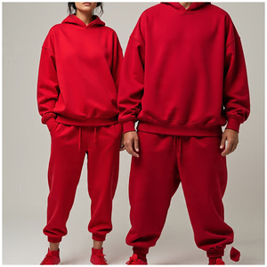 Survêtement surdimensionné 450 GSM pour femme Sweat à capuche et pantalon de survêtement Jogger Running Pullover Respirant Loose Fit Survêtement pour femme - Product Image 1