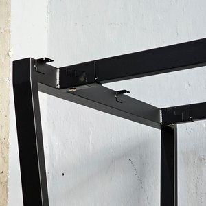 Pieds de table en acier au design industriel Trapez Concept 1400x800mm, robustes, pour table basse et table à manger, assemblage requis (HCTC006) - Product Image 4