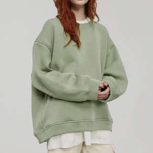 Sudadera de Mujer de Talla Grande, Estilo Holgado, con Cierre de Cremallera de un Cuarto, Hombros Caídos, Bordada en Felpa de Algodón de Alta Calidad Personalizada - Product Image 6