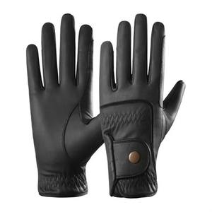 Gants d'équitation en cuir de haute qualité super doux, nouveau design respirant, gants d'équitation de différentes couleurs pour l'équitation hivernale - Product Image 1
