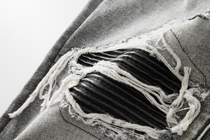 Jeans droits pour hommes de style bureau, vente chaude, haute qualité, légers, décontractés, en toile, personnalisés - Product Image 4