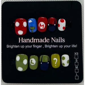 Super Bros XSmall Press-On Nail Art - Product Image 1