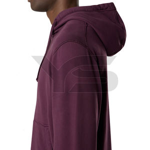 Sudadera con capucha de lana de algodón de invierno hecha a medida para hombres con bordado 3D Impresión digital 360g Tela Servicio OEM Cordón personalizado - Product Image 5