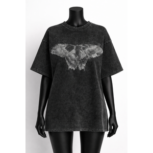 Camiseta Oversize para Mujer con Lavado Ácido, Estampado Gráfico, Algodón Grueso, Estilo Vintage |   OEM ODM Personalizado al por Mayor - Product Image 1