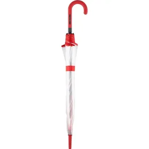 Parapluie promotionnel personnalisé transparent avec options de merchandising sur mesure - Product Image 3