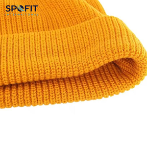 Otoño cálido de una sola capa Jacquard Beanie para Unisex personalizable transpirable impermeable 100% algodón al aire libre playa deportes alto - Product Image 3