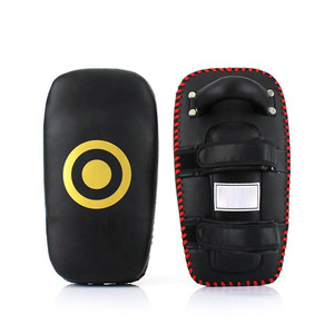 Custom Black Yellow PU Kick <b>Pad</b> for Muay Thai Boxing Training Target <b>Pad</b> with Logo Martial Arts Equipment - Product Image 2