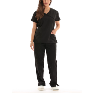 Uniforme d'infirmière respirant personnalisable, ensemble de gommage médical à la mode pour gommages d'allaitement unisexe en spandex pour usage hospitalier - Product Image 3