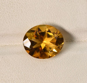 Citrino natural de Madeira, calidad AAA, forma ovalada de 12x10x7 mm, citrino ovalado para la fabricación de joyas, facetado, 4.12 ct - Product Image 1