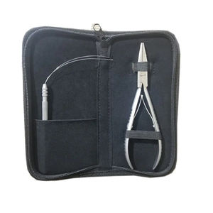 Hair <b>Extension</b> Bond Removal Pliers <b>Bead</b> Removal Pliers With PU leather Pouch Different Styles Hair <b>Extension</b> Pliers - Product Image 1
