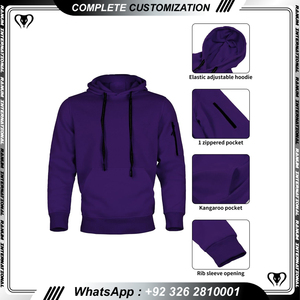 ชุดวอร์มผ้าฝ้ายขนแกะสำหรับผู้ชายชุดวิ่งแบบธรรมดาชุดวอร์มโอเวอร์ไซส์ออกแบบได้ตามที่ต้องการ - Product Image 6