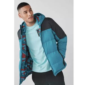 Chaqueta acolchada lisa en blanco cortavientos con logotipo personalizado para hombre, chaquetas acolchadas multicolores para hombre - Product Image 5