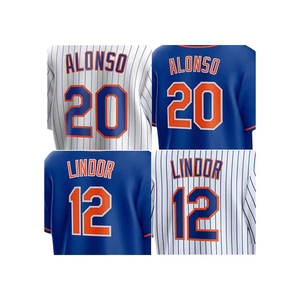 Camiseta Deportiva Personalizada de Alta Calidad al por Mayor, 100% Poliéster, Estilo Jersey de Béisbol, con Logotipo y Nombre Bordados, Transpirable, para Hombre - Product Image 2