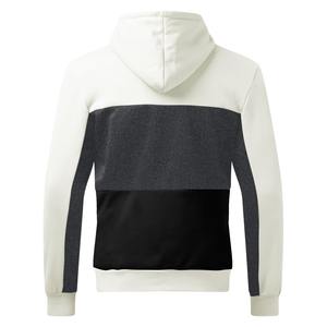 Sudadera con Capucha para Hombre, 100% Algodón, Gruesa, de Felpa, Invernal, Bordada, Antibolitas, Informal, con Contraste de Color, Lisa, Teñida, Personalizable - Product Image 4