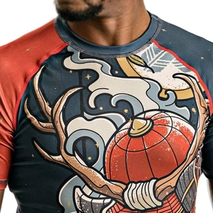 Personnalisé Anime Design Hommes Rash Guard Serré Formation Compression Chemises MMA Rashguard USA Taille Sublimé Hommes pour Rash Guard - Product Image 1
